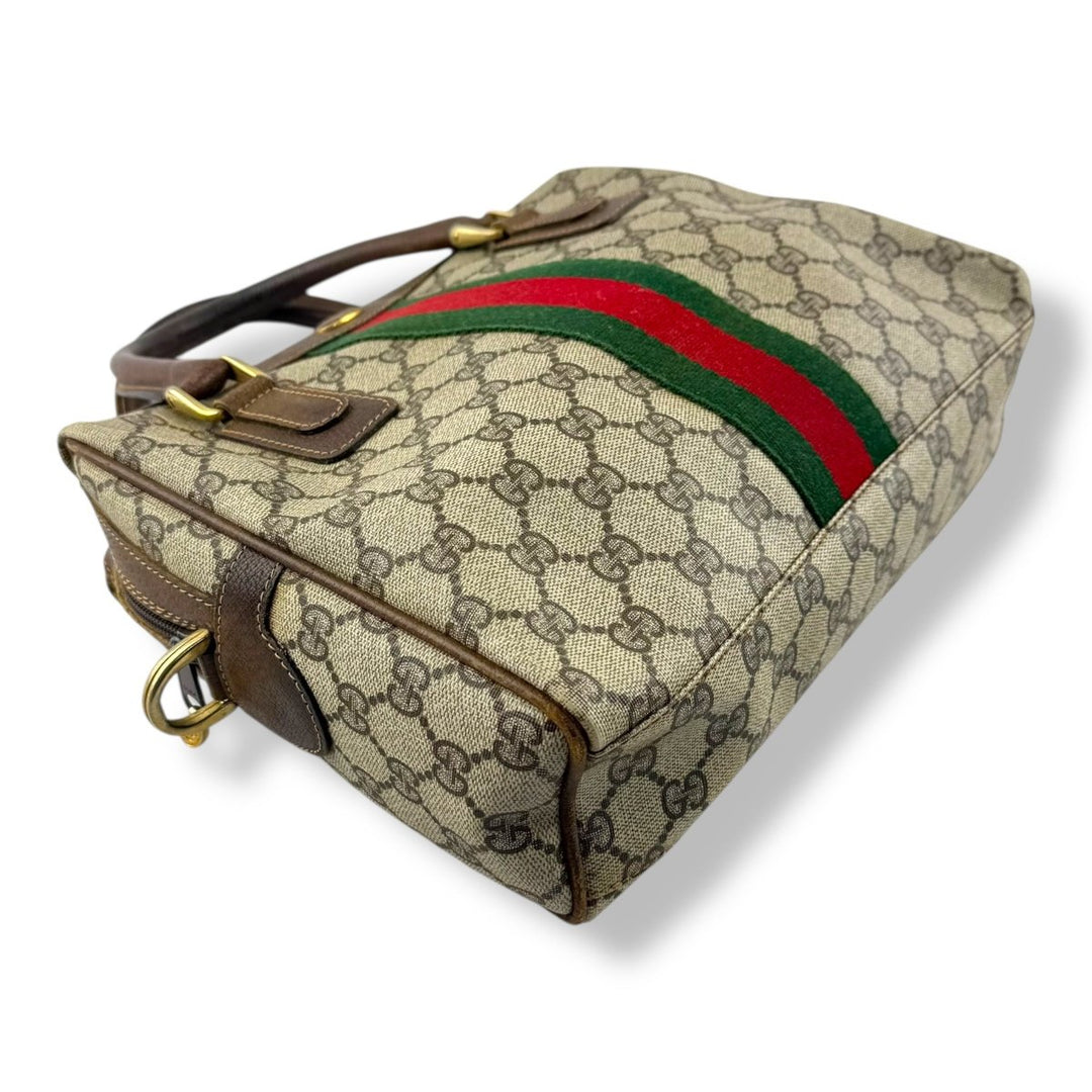 Gucci Beige GG Canvas Sherry Line Bag - Lux Central