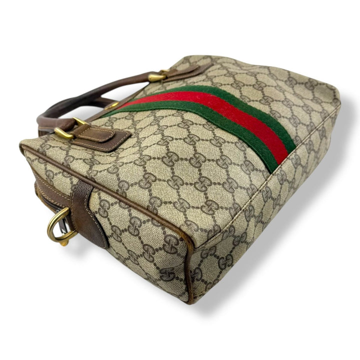 Gucci Beige GG Canvas Sherry Line Bag - Lux Central