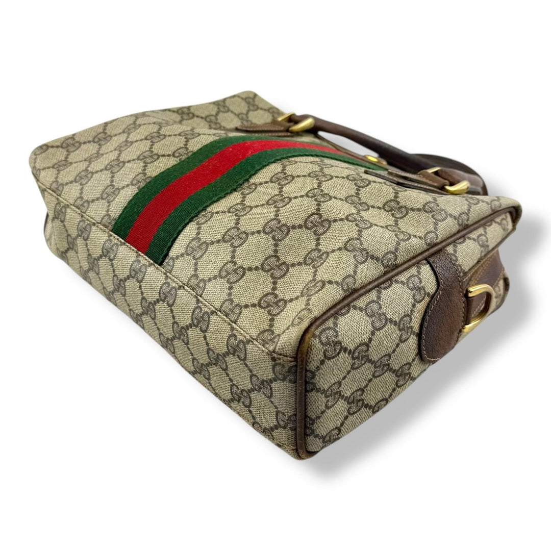 Gucci Beige GG Canvas Sherry Line Bag - Lux Central