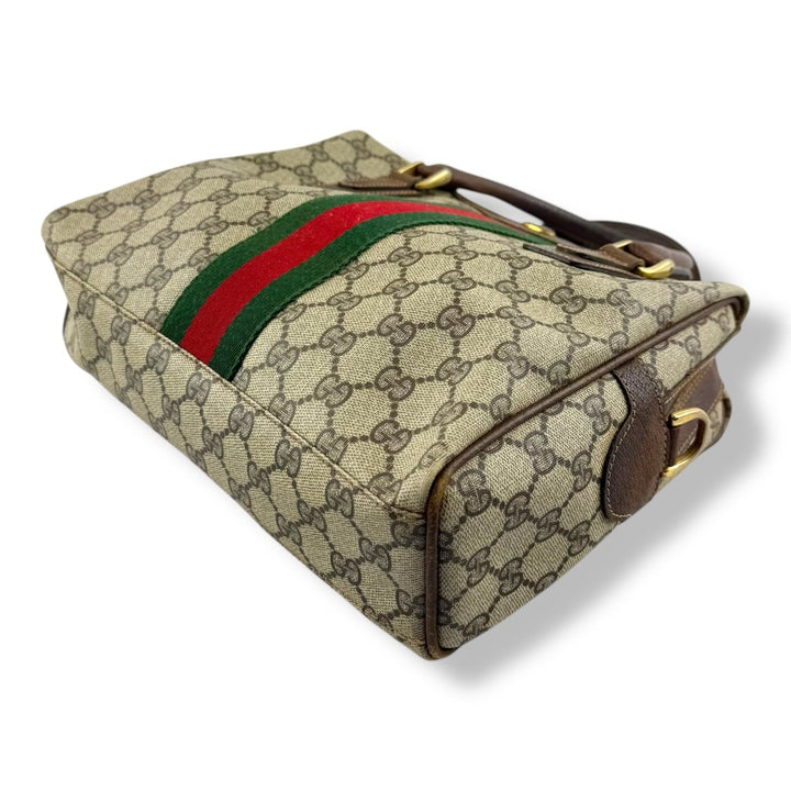 Gucci Beige GG Canvas Sherry Line Bag - Lux Central