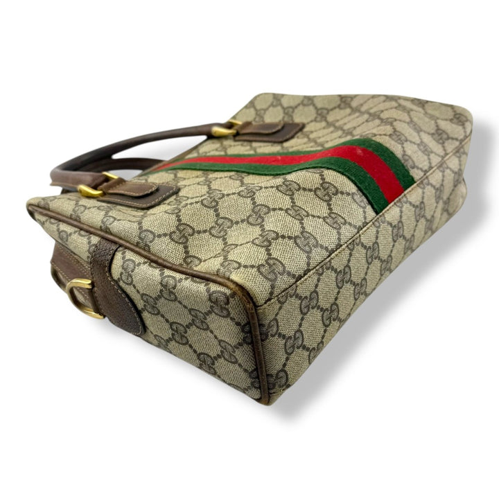 Gucci Beige GG Canvas Sherry Line Bag - Lux Central