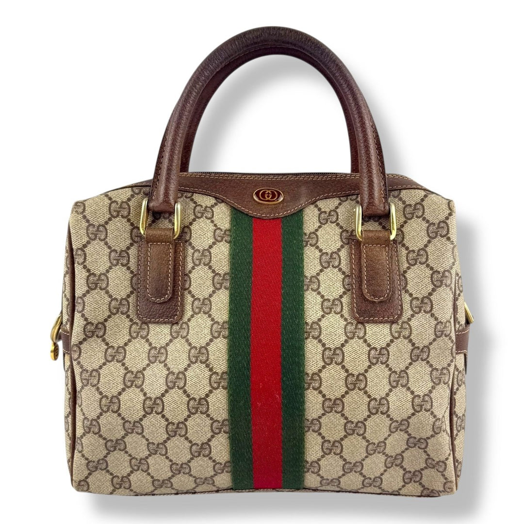 Gucci Beige GG Canvas Sherry Line Bag - Lux Central