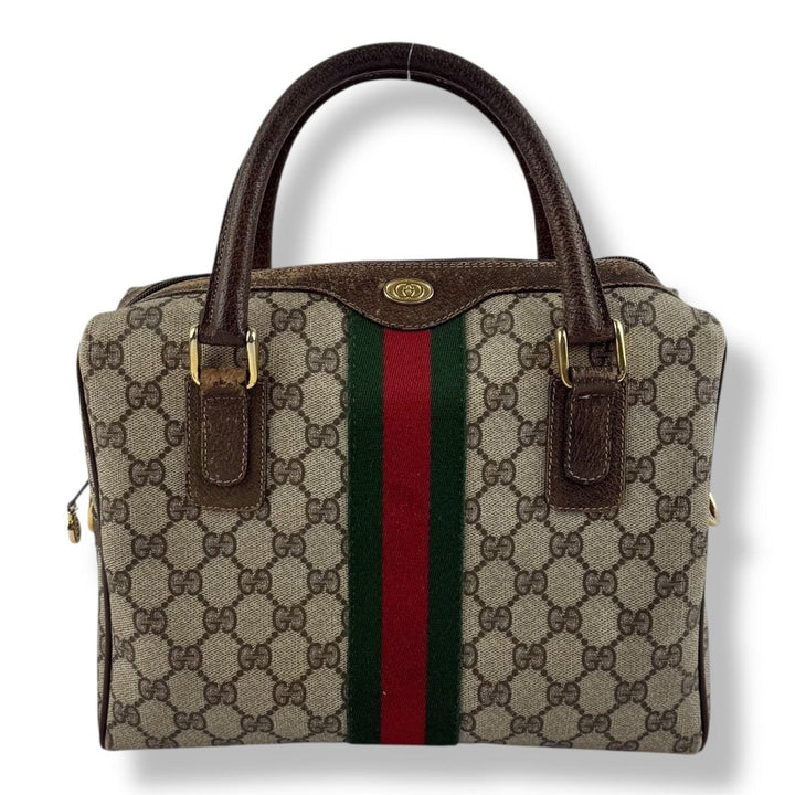 Gucci Beige GG Canvas Sherry Line Bag - Lux Central