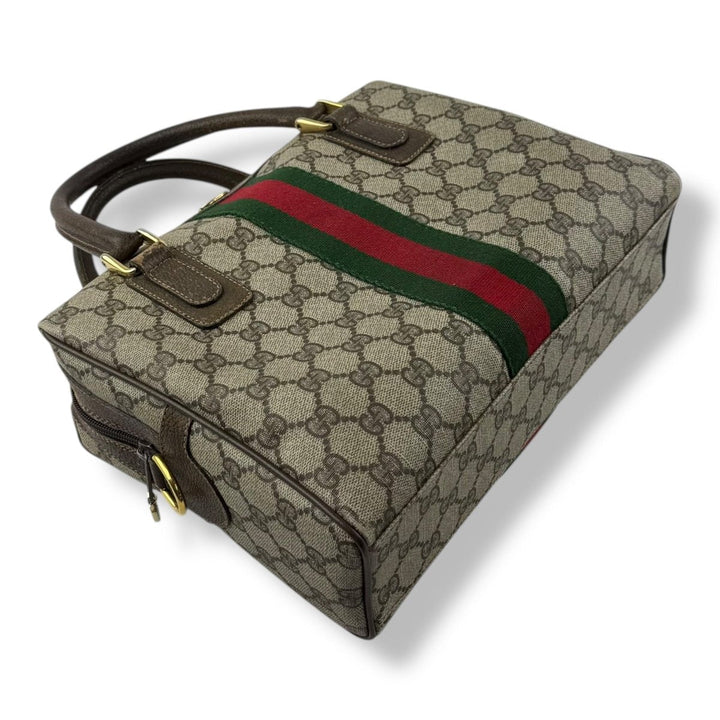 Gucci Beige GG Canvas Sherry Line Bag - Lux Central