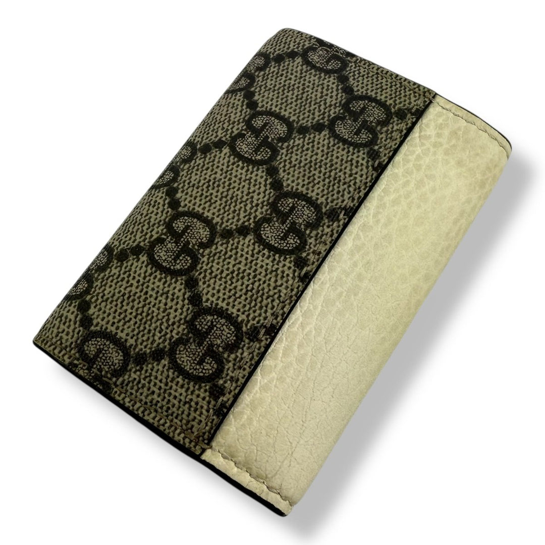 Gucci Beige GG Monogram 6 Key Holder Purse - Lux Central