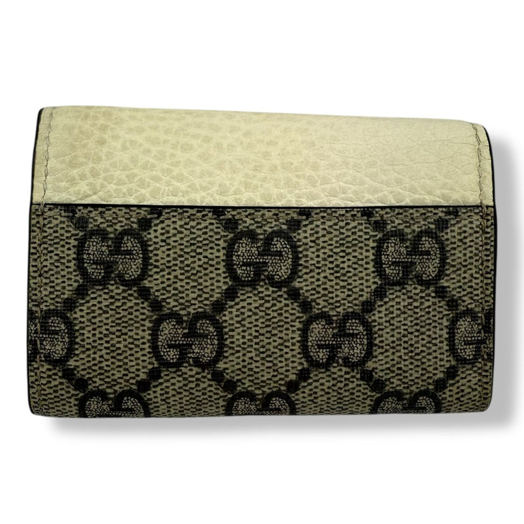 Gucci Beige GG Monogram 6 Key Holder Purse - Lux Central