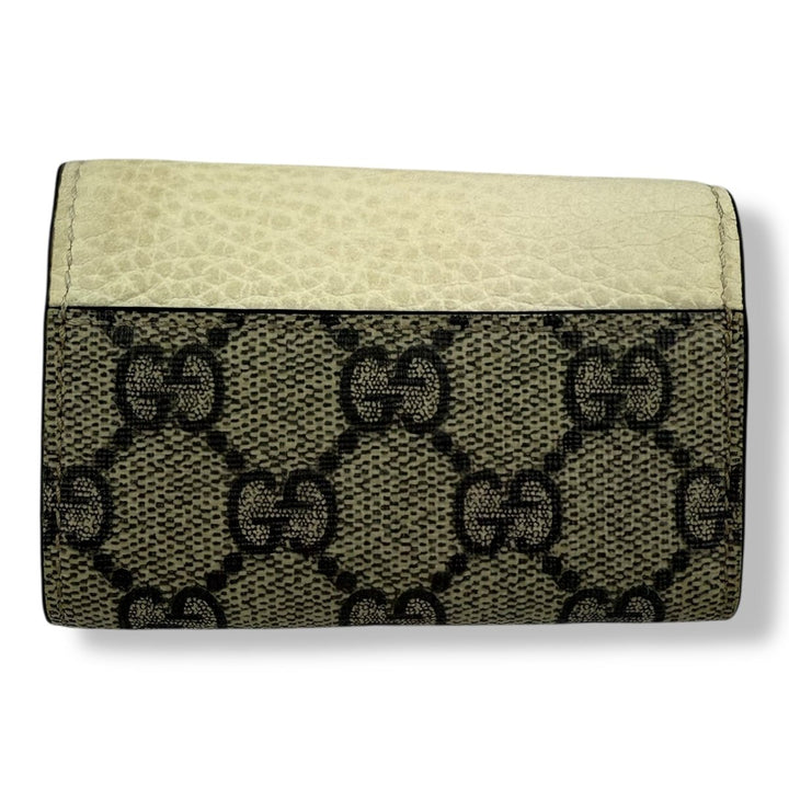 Gucci Beige GG Monogram 6 Key Holder Purse - Lux Central