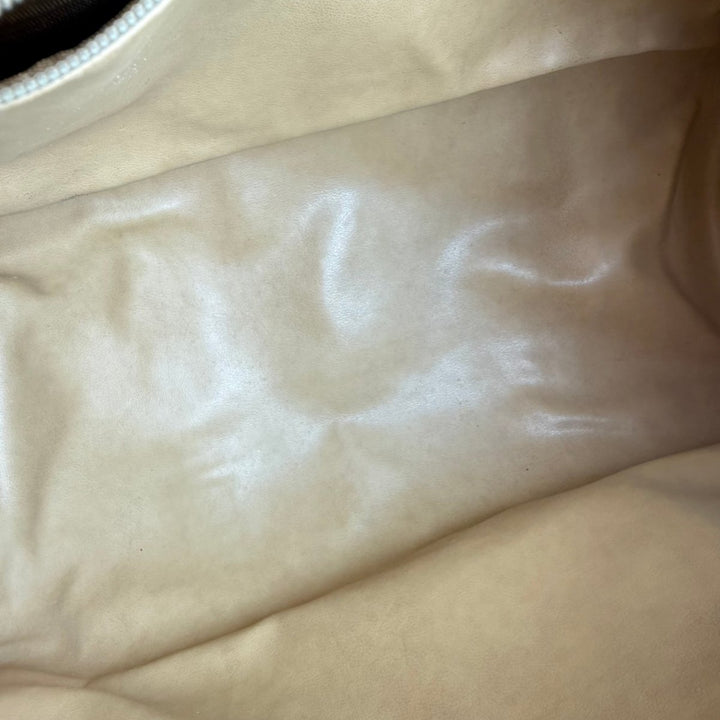 Gucci Beige GG Monogram Boston Canvas Bag - Lux Central