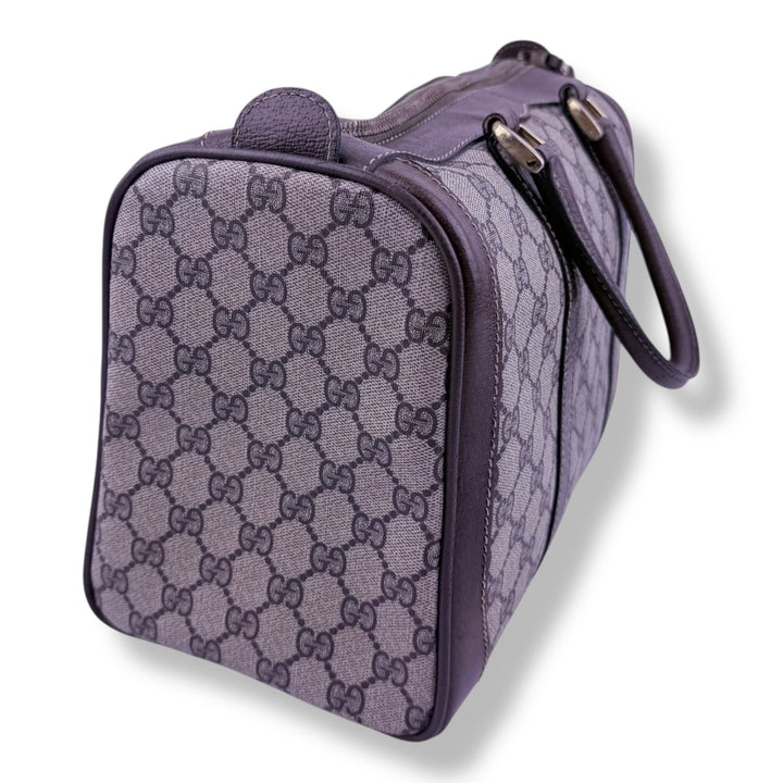 Gucci Beige GG Monogram Boston Canvas Bag - Lux Central