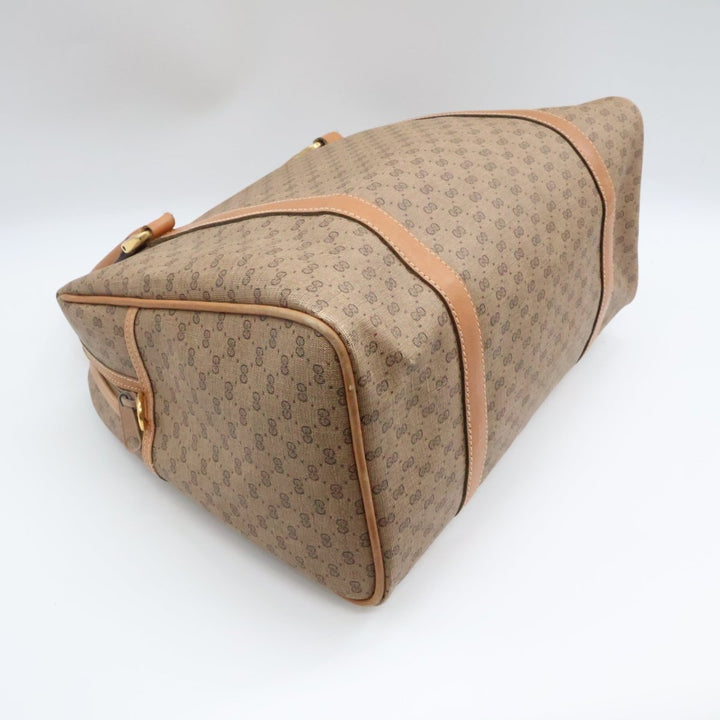 Gucci Beige GG Monogram Boston Canvas Bag - Lux Central