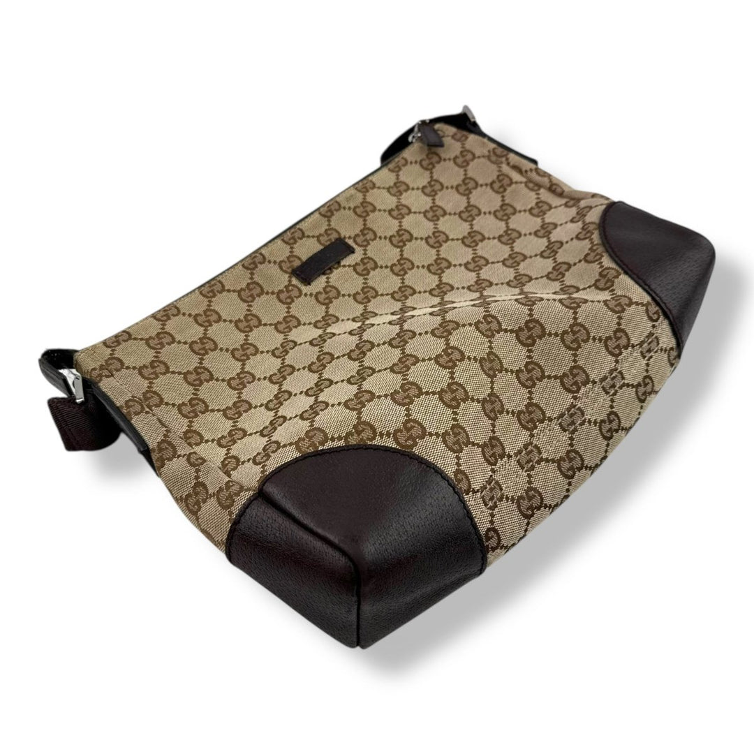 Gucci Beige GG Monogram Crossbody Handbag - Lux Central