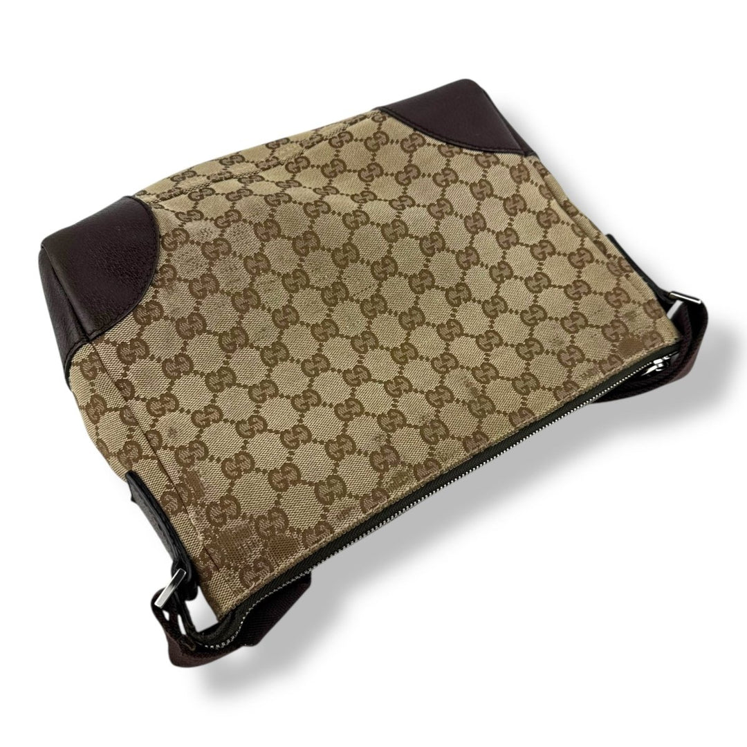 Gucci Beige GG Monogram Crossbody Handbag - Lux Central