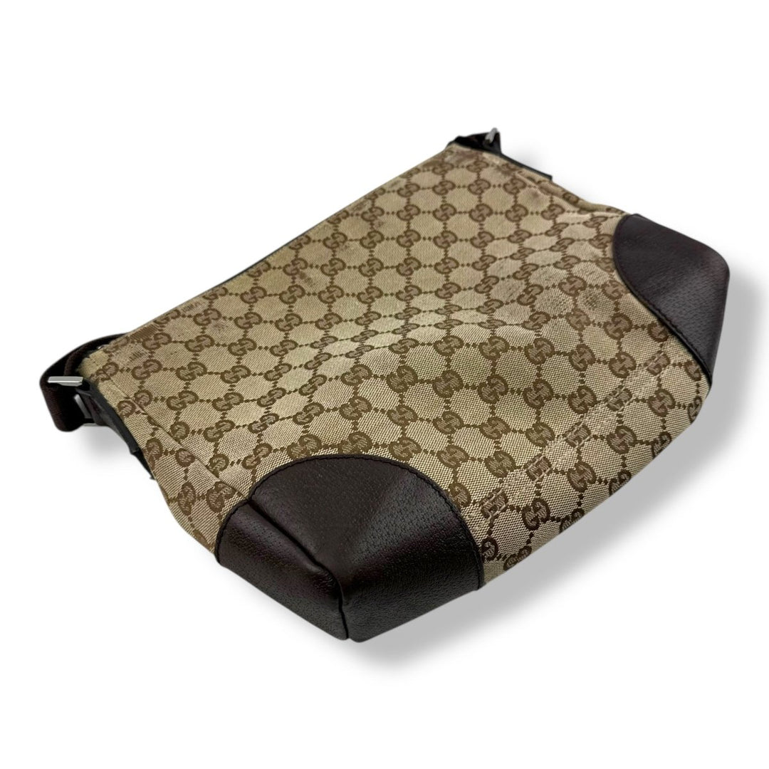 Gucci Beige GG Monogram Crossbody Handbag - Lux Central