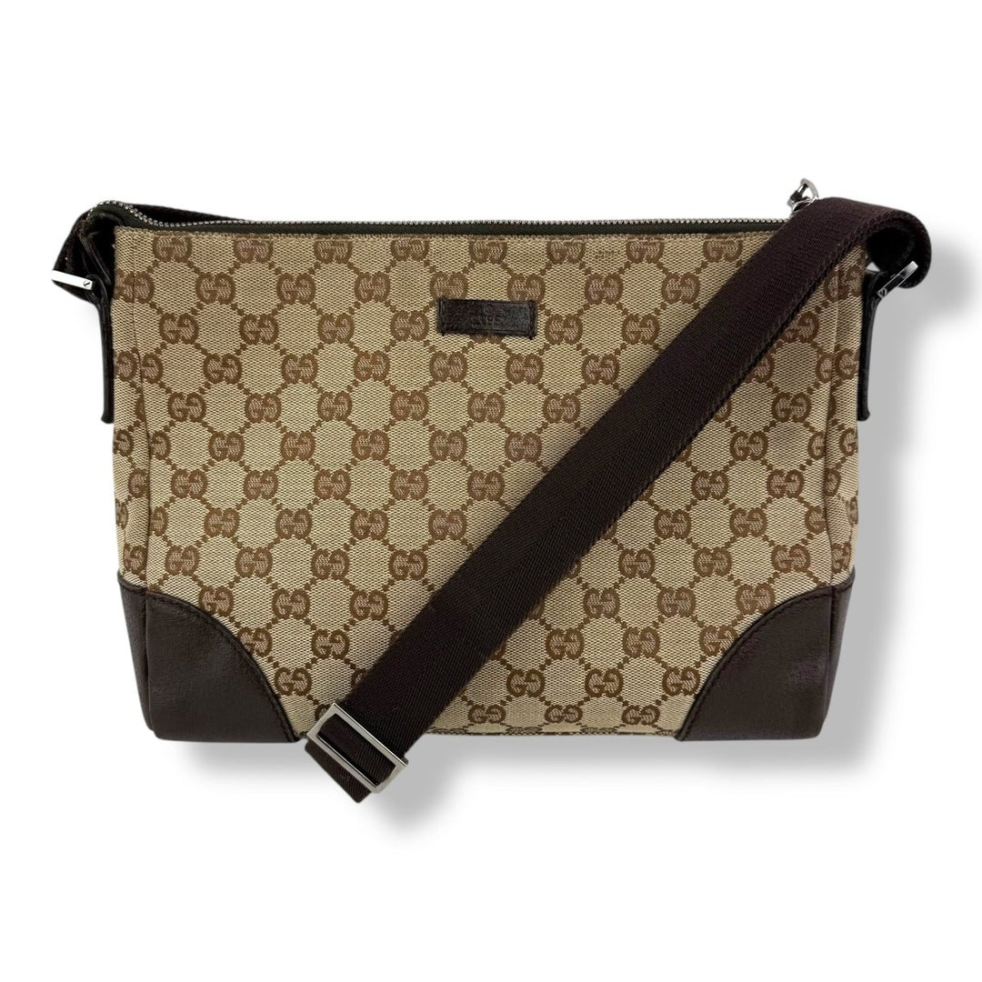 Gucci Beige GG Monogram Crossbody Handbag - Lux Central