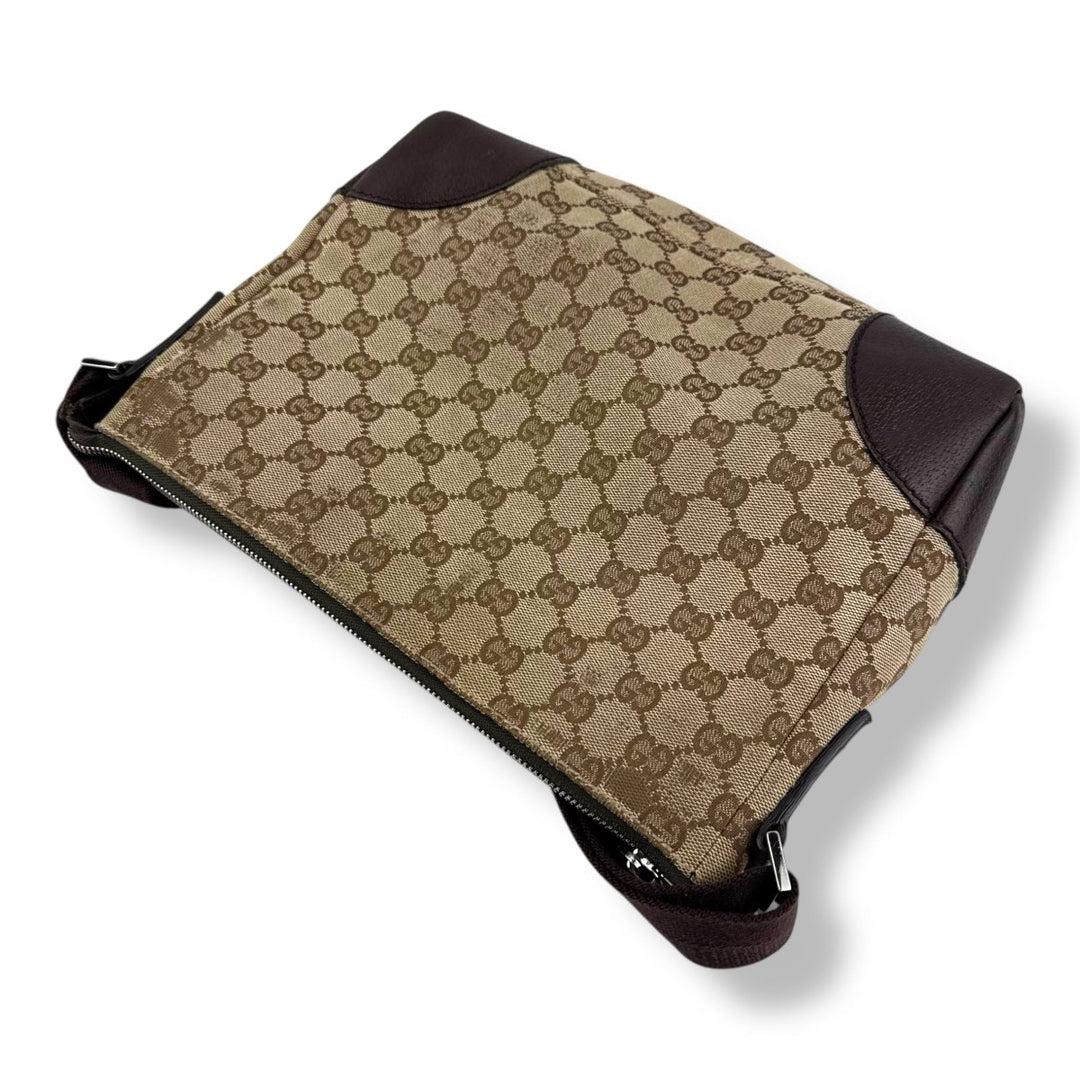 Gucci Beige GG Monogram Crossbody Handbag - Lux Central