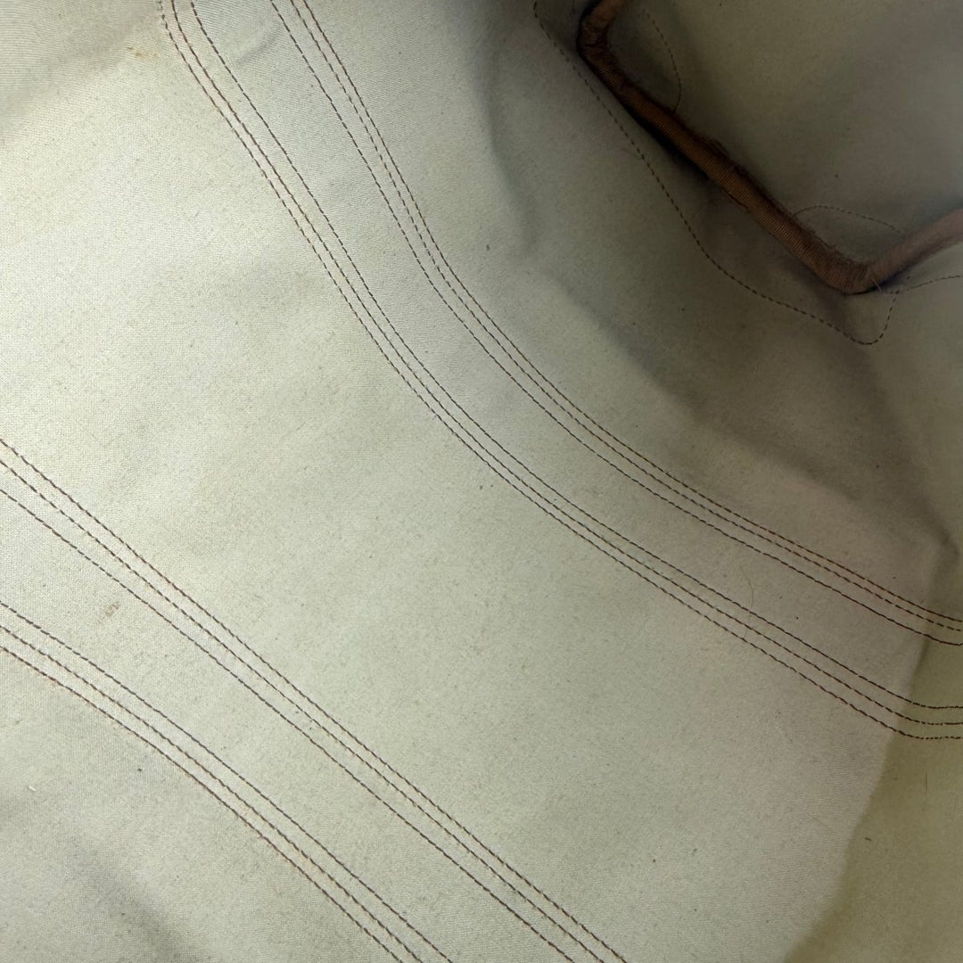 Gucci Beige GG Monogram Weekender Duffle Boston Canvas Bag - Lux Central