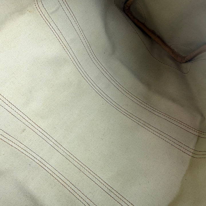 Gucci Beige GG Monogram Weekender Duffle Boston Canvas Bag - Lux Central