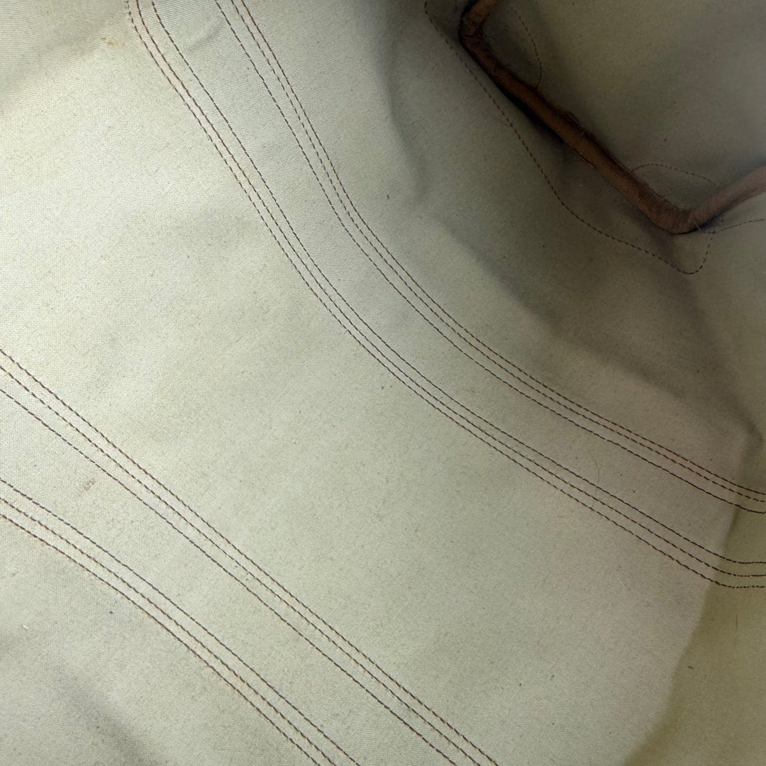Gucci Beige GG Monogram Weekender Duffle Boston Canvas Bag - Lux Central