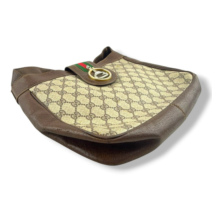 Gucci Beige Hobo Sherry Line Shoulder Handbag - Lux Central