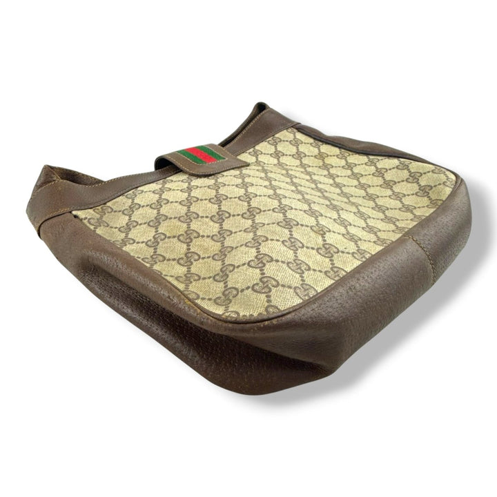 Gucci Beige Hobo Sherry Line Shoulder Handbag - Lux Central