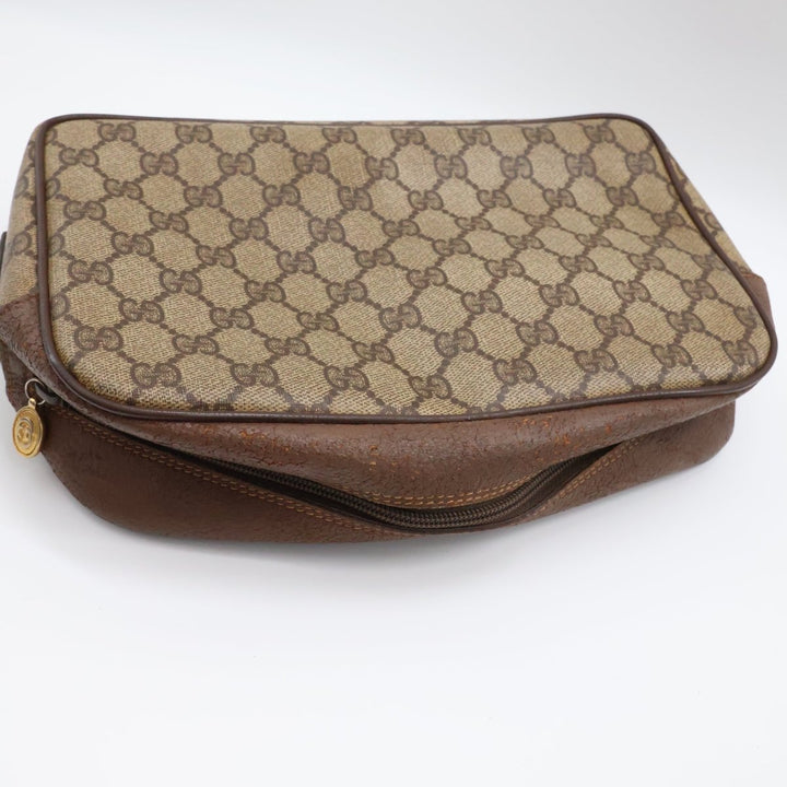 Gucci Beige Monogram Clutch Handbag - Lux Central