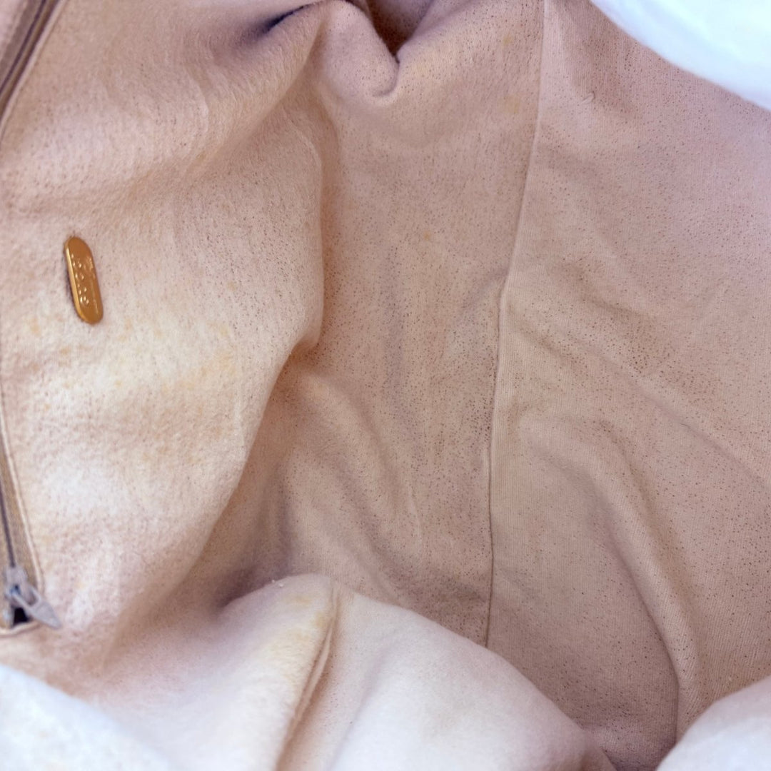 Gucci Beige Plus GG Monogram Weekender Duffle Boston Canvas Bag - Lux Central