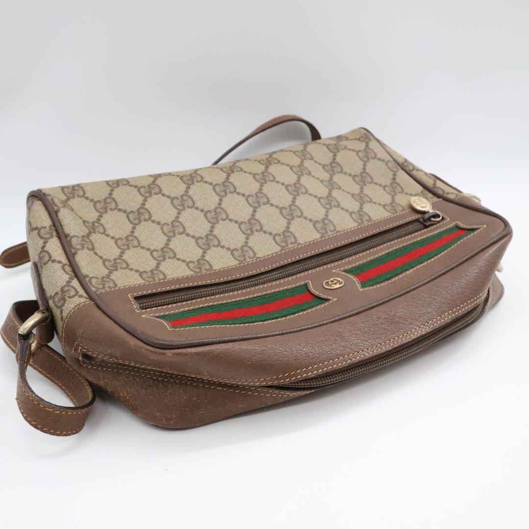 Gucci Beige Sherry Line Crossbody Handbag - Lux Central
