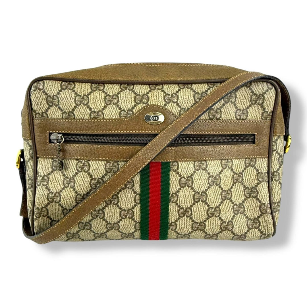 Gucci Beige Sherry Line Crossbody Handbag - Lux Central