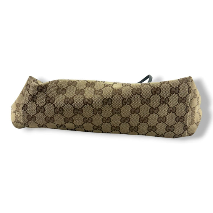 Gucci Beige/Black Charm Tote Bag - Lux Central