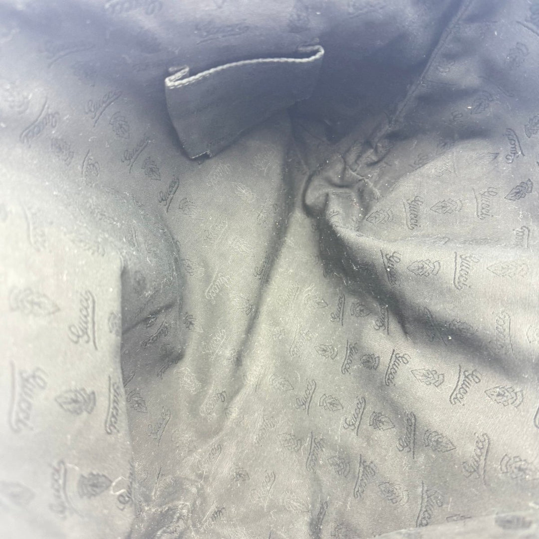 Gucci Beige/Black Charm Tote Bag - Lux Central