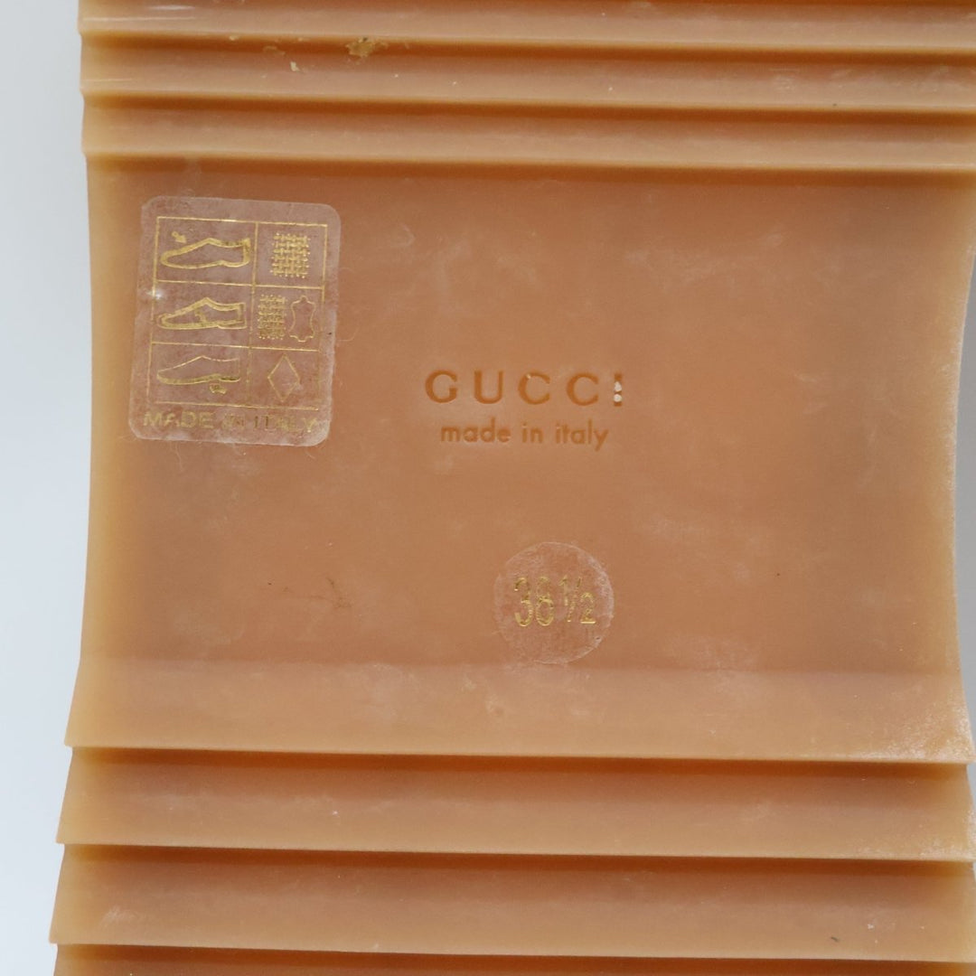 Gucci Beige/Burgundy GG Platform Sandals UK 5.5 / EU 38.5 - Lux Central