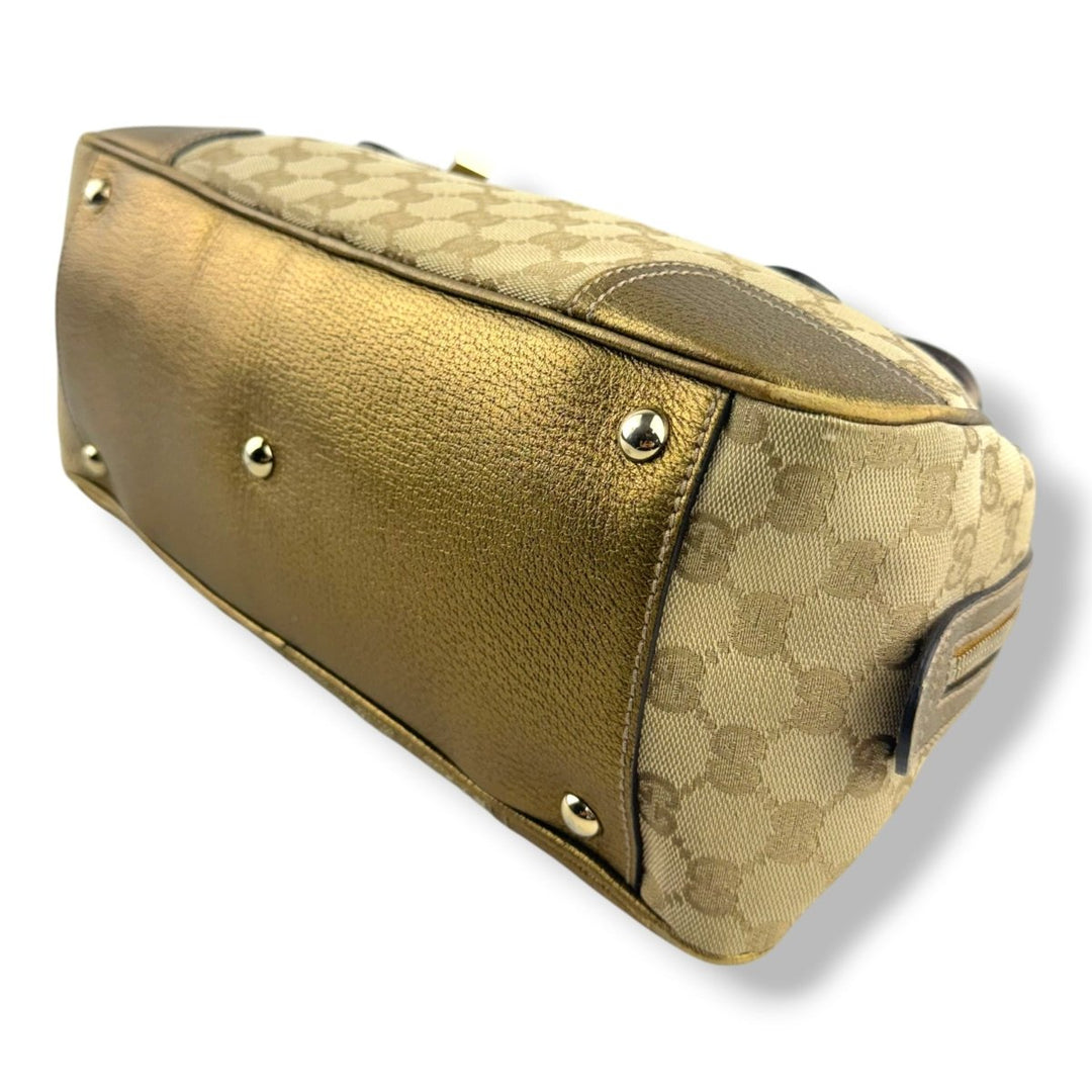 Gucci Beige/Gold Princy Tote Bag - Lux Central