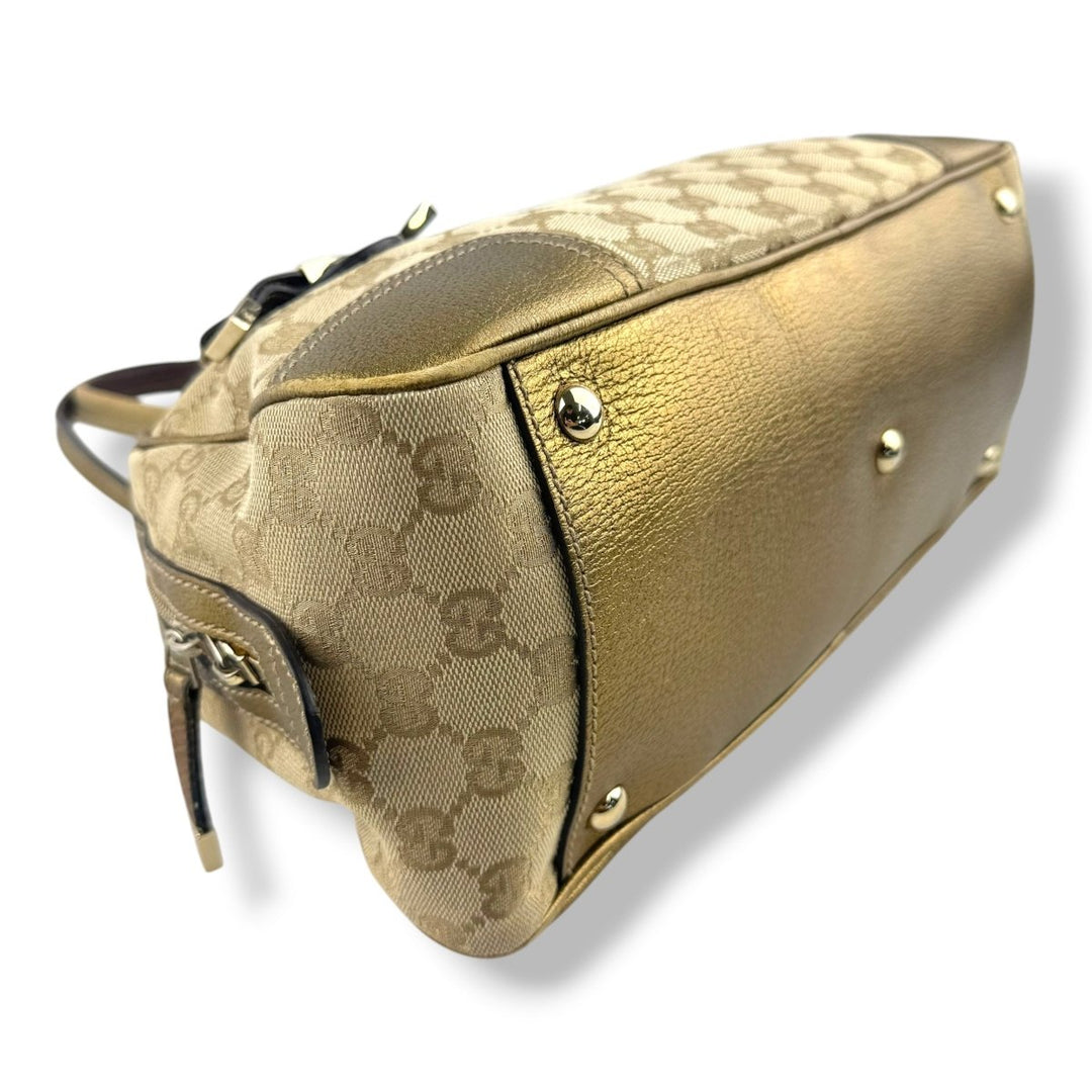Gucci Beige/Gold Princy Tote Bag - Lux Central