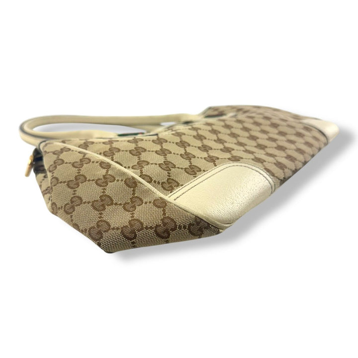 Gucci Beige/White Princy Tote Bag - Lux Central