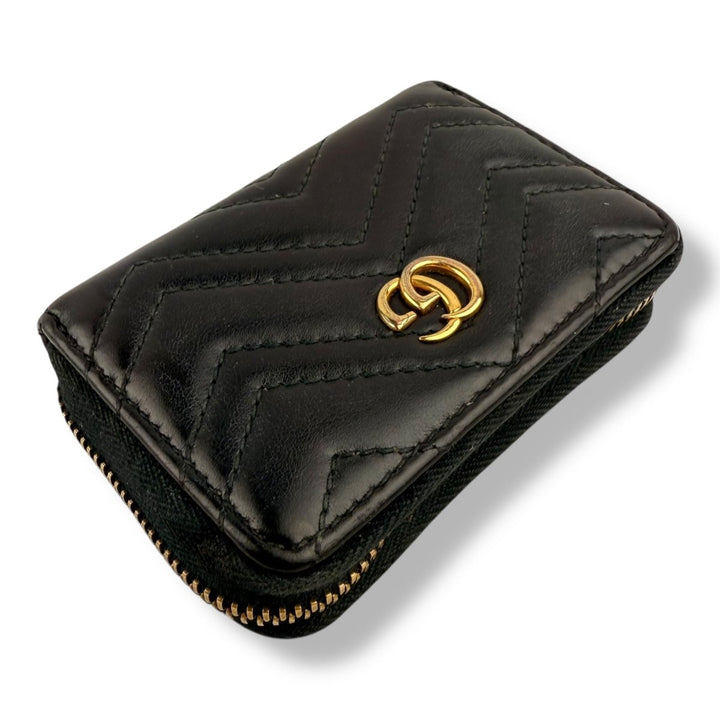 Gucci Black Marmont Mini Zippy Purse - Lux Central