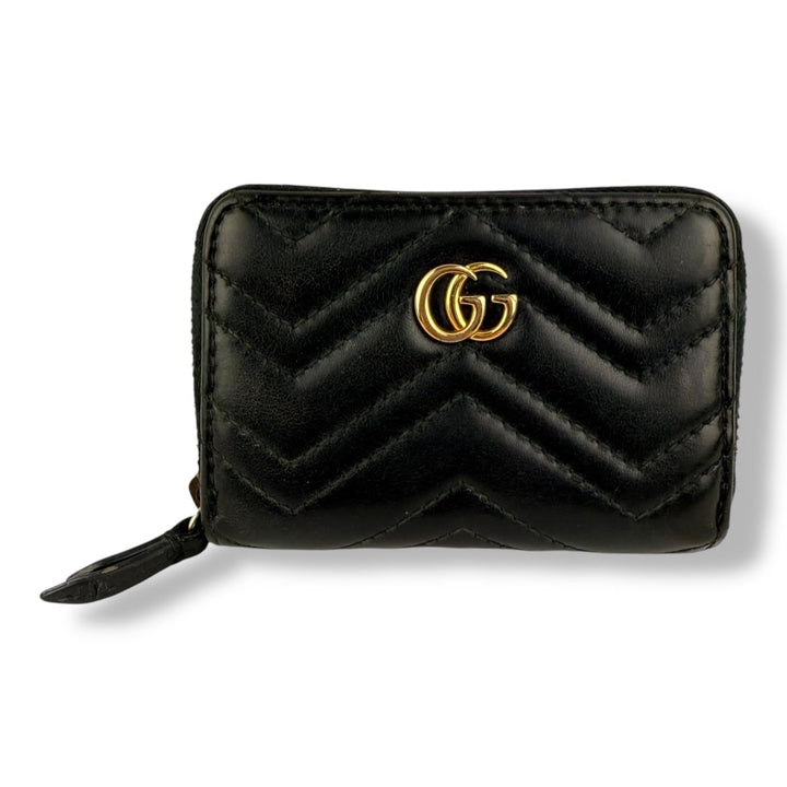 Gucci Black Marmont Mini Zippy Purse - Lux Central