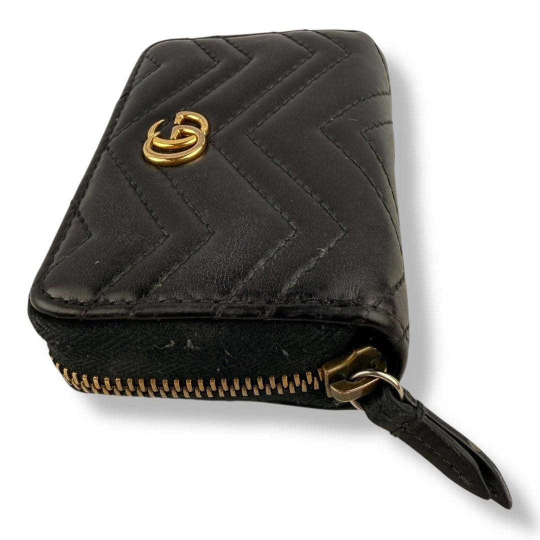 Gucci Black Marmont Mini Zippy Purse - Lux Central