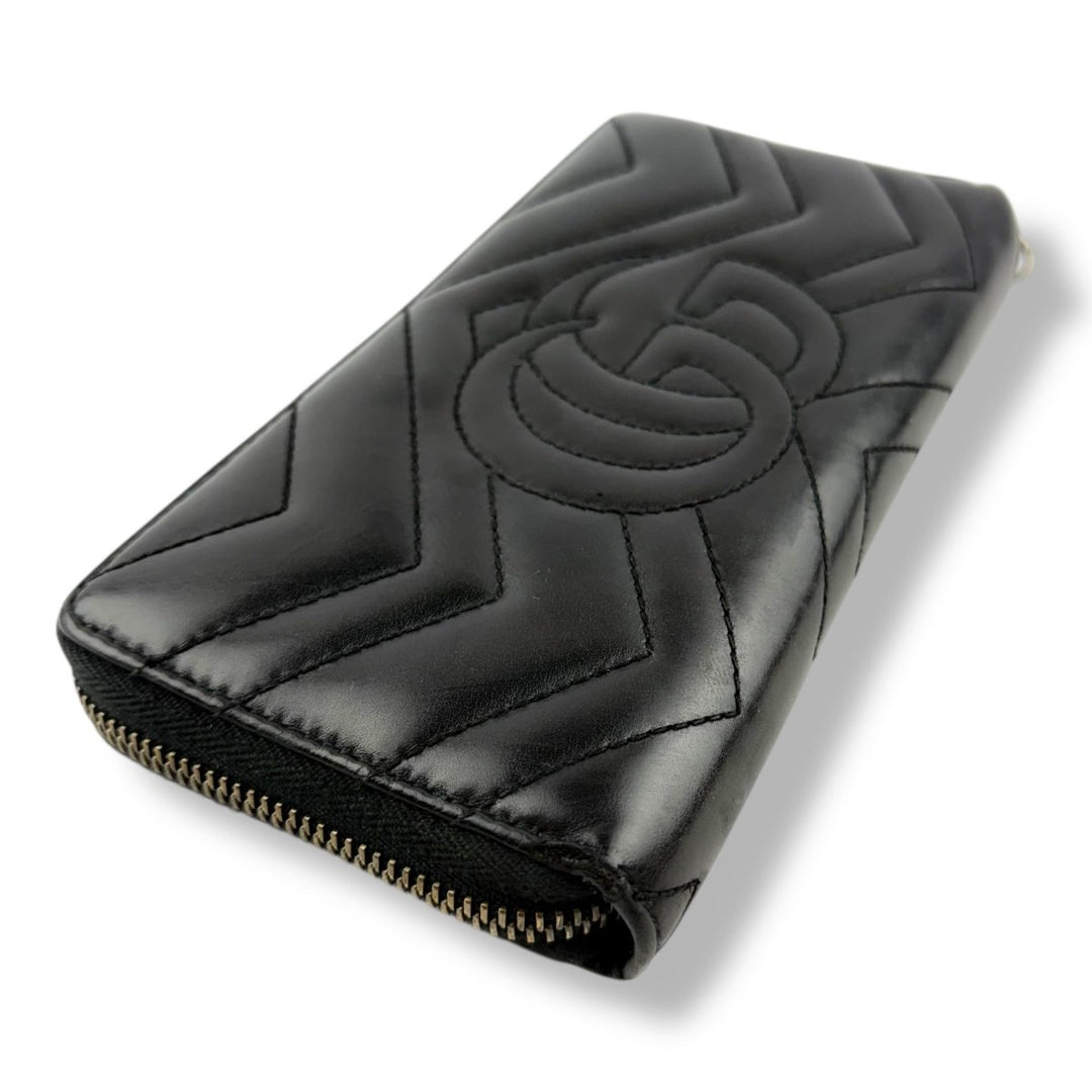 Gucci Black Marmont Zippy Purse - Lux Central