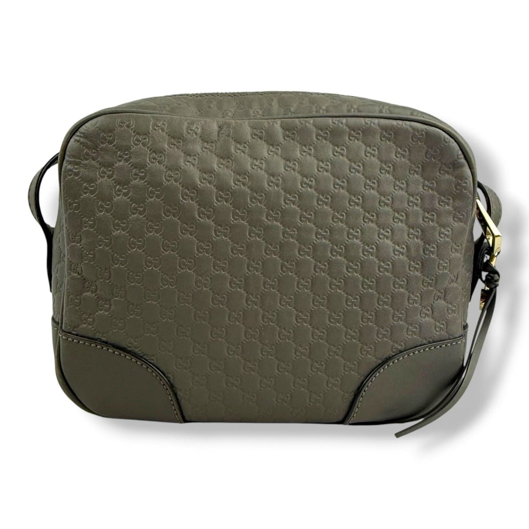 Gucci Bree Microguccissima Grey Crossbody Handbag - Lux Central