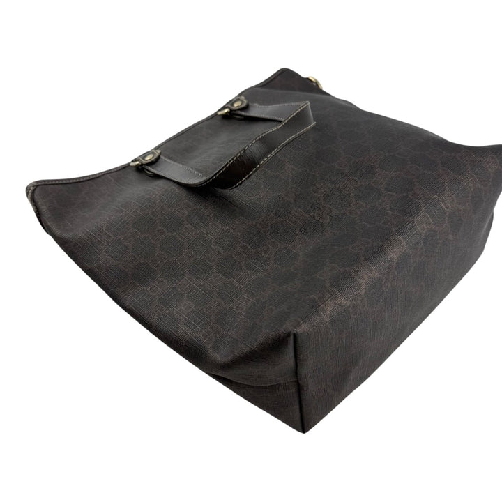 Gucci Brown Monogram Canvas Tote Handbag - Lux Central