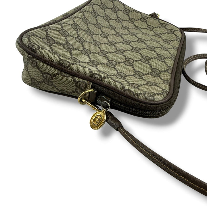 Gucci Canvas Beige Crossbody Bag - Lux Central