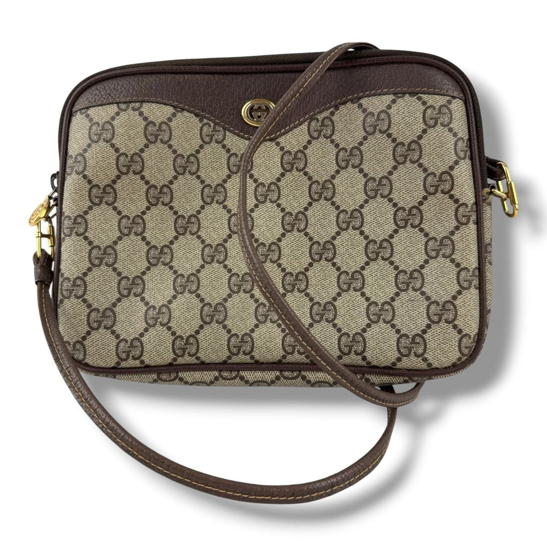 Gucci Canvas Beige Crossbody Bag - Lux Central