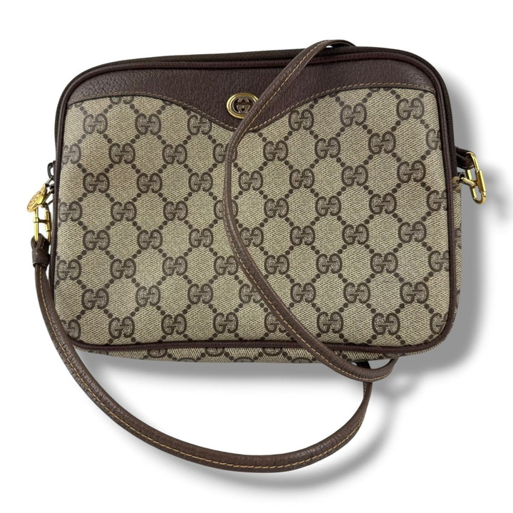 Gucci Canvas Beige Crossbody Bag - Lux Central