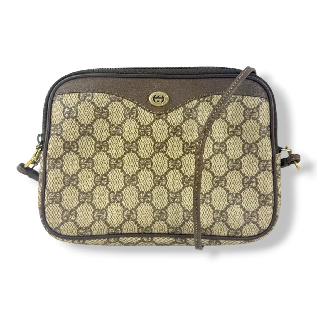 Gucci Canvas Beige Crossbody Bag - Lux Central