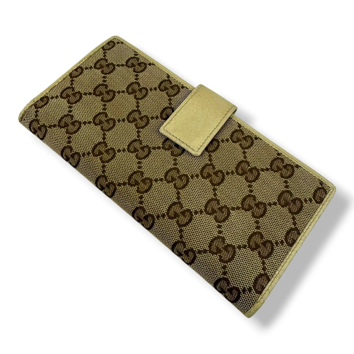 Gucci Canvas Beige GG Monogram Femme Wallet - Lux Central
