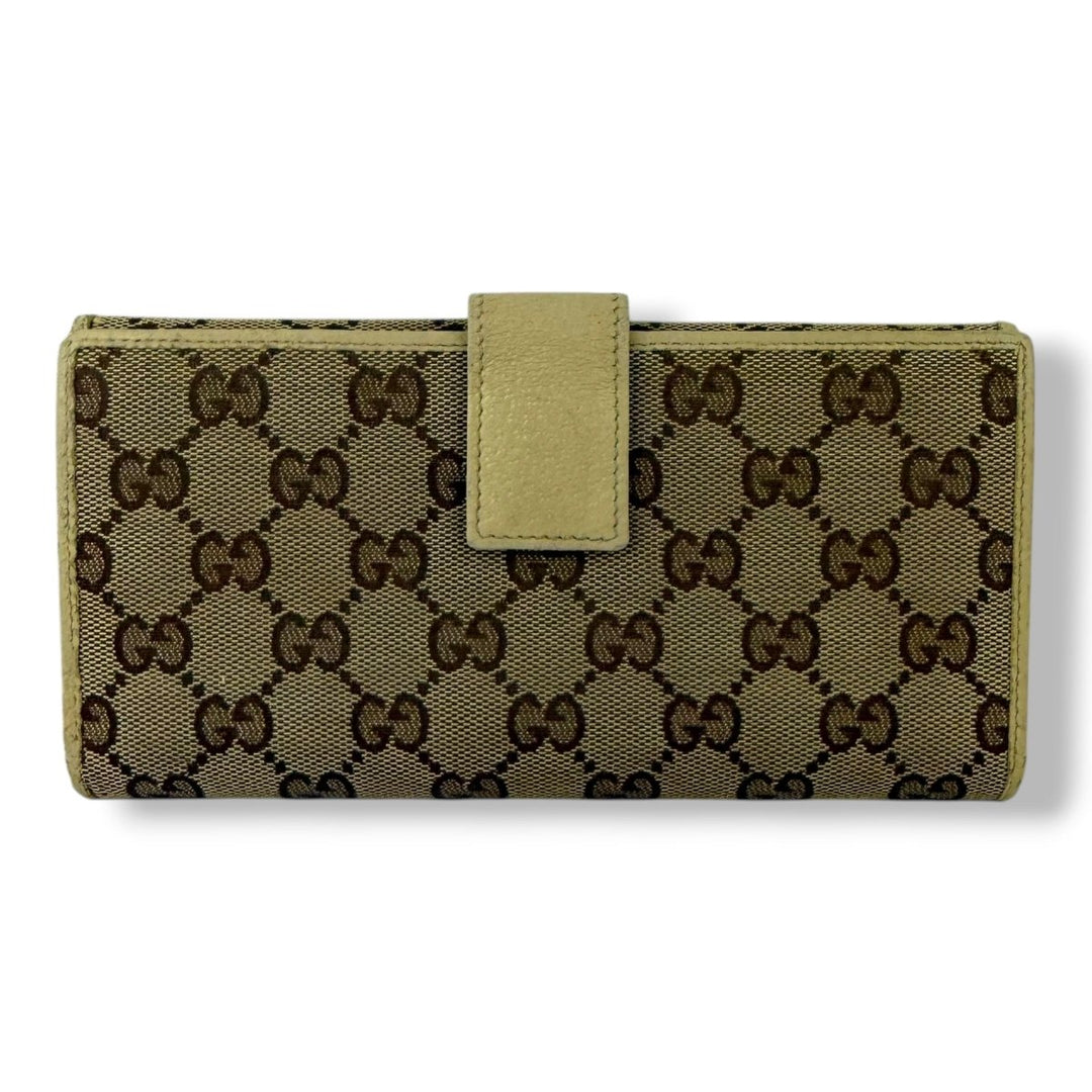 Gucci Canvas Beige GG Monogram Femme Wallet - Lux Central