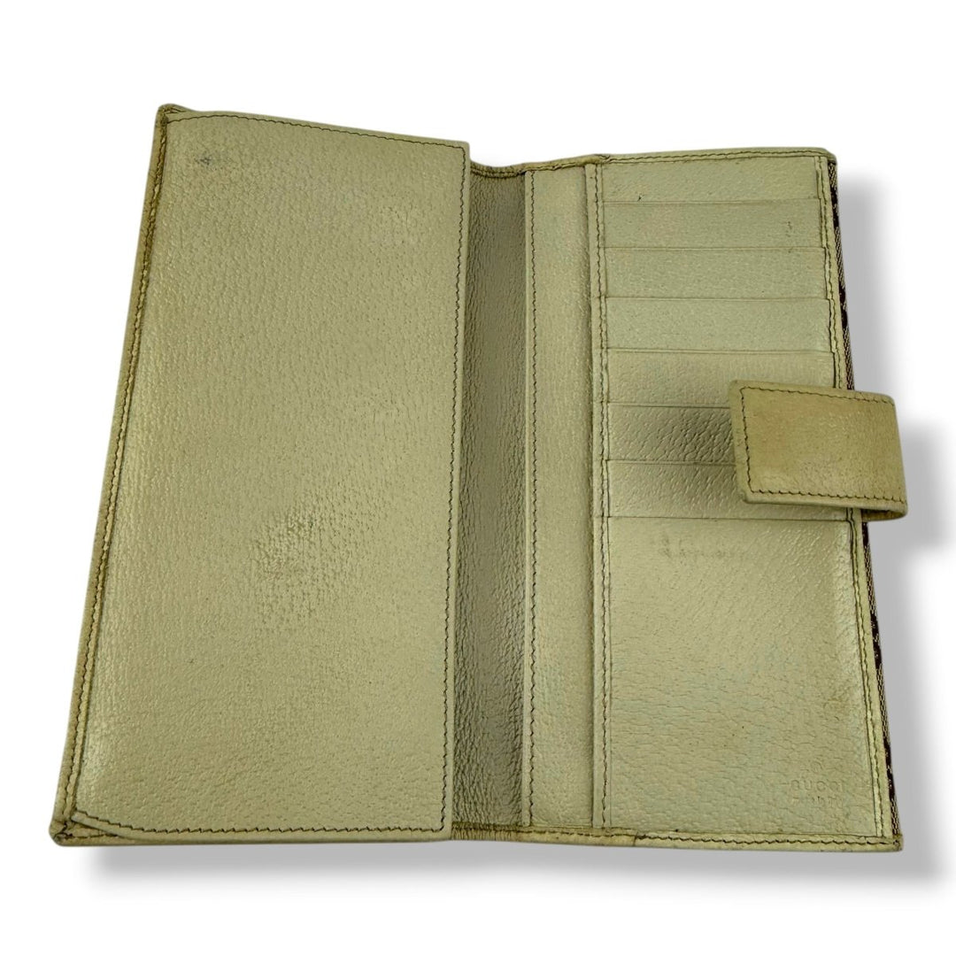 Gucci Canvas Beige GG Monogram Femme Wallet - Lux Central