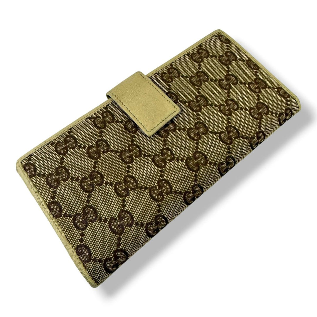 Gucci Canvas Beige GG Monogram Femme Wallet - Lux Central