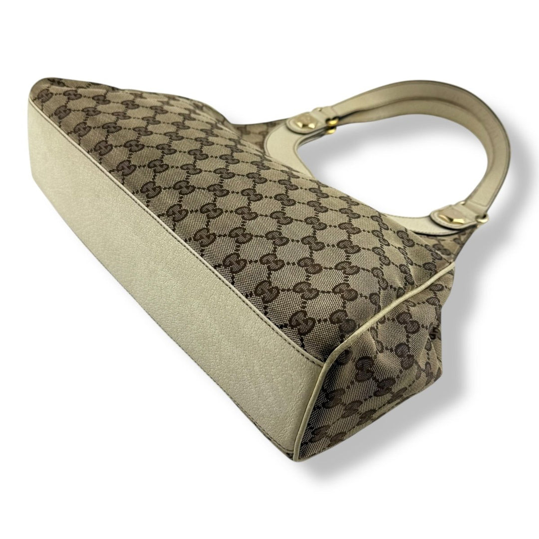 Gucci Charmy GG Beige Monogram Handbag - Lux Central
