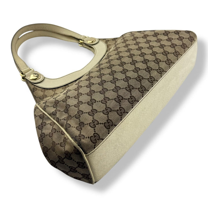 Gucci Charmy GG Beige Monogram Handbag - Lux Central